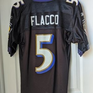 NFL Reebok Baltimore Ravens Jersey #5 Flacco